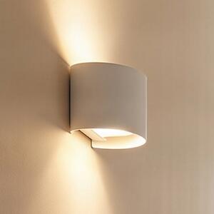 Arcchio Zidna lampa Archio Zuzana, okrugla, bijela, G9, širina 13 cm, prigušiva, Bijela, Dnevni boravak/blagovaonica, Aluminij