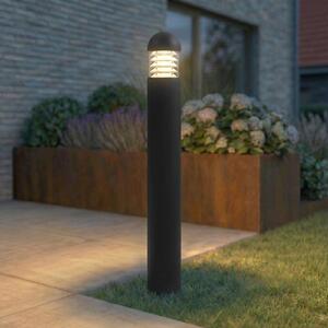 Lucande LED svjetiljka za put Skagena, antracit, visina 90 cm, IP54, Crno, Aluminij
