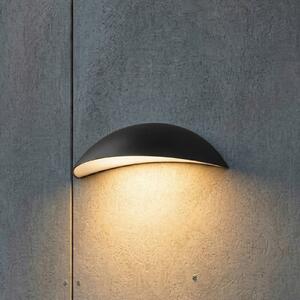 Lindby Zerino LED vanjska zidna svjetiljka, crna, 34,5 cm, IP54, Crno, Aluminij