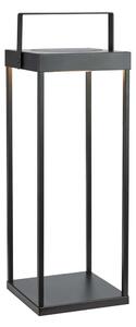 Crna LED lanterna sa solarnim panel/s USB za eksterijer (visina 53 cm) Pure – Markslöjd