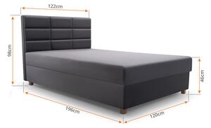 Zondo Jednostruki krevet 120 cm Picasso II (siva) (s prostorom za odlaganje i madracem) . 1071512