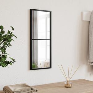 VidaXL Zidno ogledalo crno 20 x 50 cm pravokutno željezno