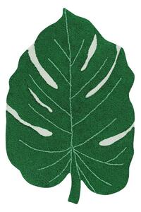 Tamno zeleni periv/ručno rađen pamučan dječji tepih 120x180 cm Monstera Leaf – Lorena Canals