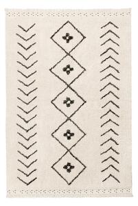Krem periv/ručno rađen pamučan tepih 140x210 cm Bereber Rhombs – Lorena Canals
