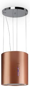 Klarstein Barett, otočna napa, Ø 38 cm, recirkulacija zraka 590 m³ / h, LED, bakar