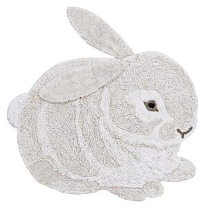 Svijetlo sivi periv/ručno rađen pamučan dječji tepih 130x135 cm Bunny – Lorena Canals
