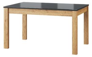 Zondo.hr Blagovaonski stol Kogro 40 (hrast camargue + crna mat) (za 4 do 8 osoba). 1068157