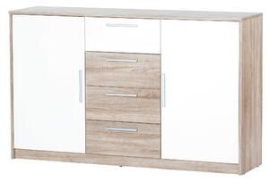 Zondo.hr Komoda Melinne 05 (hrast sonoma 3D + bijela). 1068189