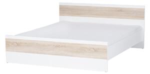 Zondo.hr Bračni krevet 160 cm Wanta 03 (bijela + hrast sonoma). Akcija -17%. 1068249