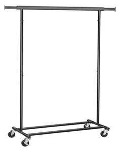 Stalak za odjeću na kotačićima INEZ, max. 90 kg, 83,5x45x160 cm, crna SongmicsHome