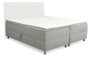 Boxspring krevet Dortesa 102Boxspring, Bračni, Siva, 180x200, Tkanina, Basi a doghePodnice, 180x200cm