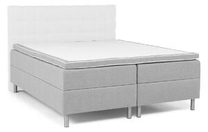 Boxspring krevet Dortesa 114Boxspring, Bračni, Siva, 160x200, Tkanina, Basi a doghePodnice, 160x200x66cm