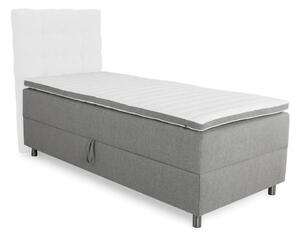 Boxspring krevet Dortesa 100Jednostruki, Boxspring, Siva, 90x200, Tkanina, Basi a doghePodnice, 90x200cm