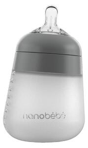 NANOBEBE silikonska bočica Flexy 270ml - Siva GRAY
