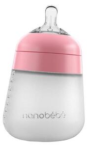 NANOBEBE silikonska bočica Flexy 270ml - Roza PINK