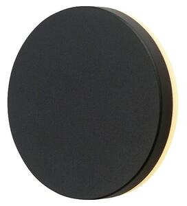 Green Tech Vanjska zidna LED svjetiljka Vermont (6 W, Crna, IP65, Promjer: 150 mm)