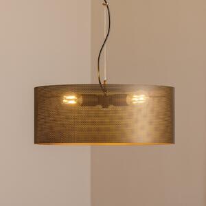 Domiluce Viseća lampa Zofia, smeđa boja kave, metal, Ø 50 cm, 3 žarulje, E27, prigušiva, Smeđa / hrđa, Dnevni boravak/blagovaonica, Metal