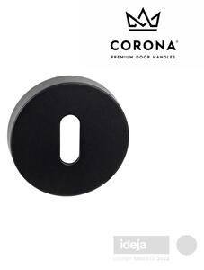 Rozeta Corona® okrugla crna <span>ključ, cilindar ili wc</span> Ključ
