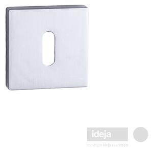 Rozeta F33 kvadratna krom mat <span>ključ, cilindar ili wc</span> Ključ