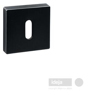 Rozeta F33 kvadratna crna <span>ključ, cilindar ili wc</span> Ključ