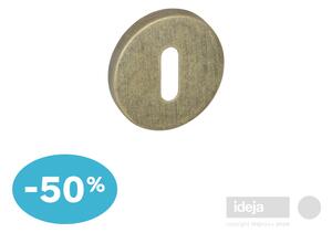 Rozeta inox Raw Brass <span>ključ, cilindar ili wc</span> Cilindar