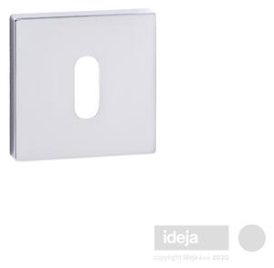 Rozeta F33 kvadratna krom sjaj <span>ključ, cilindar ili wc</span> Cilindar