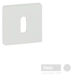 Rozeta F33 kvadratna bijela <span>ključ, cilindar ili wc</span> Cilindar