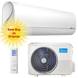 MIDEA KLIMA UREĐAJ 3,72kW MSFAAU-12HRFN8/ MSFAAU-12HRFN8 Breezeless, za prostor do 35m2, A+++ energetska klasa