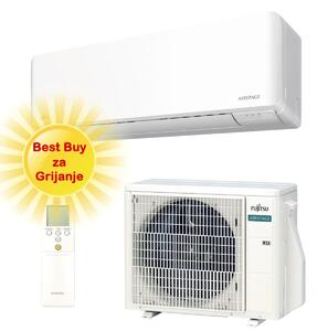 FUJITSU KLIMA UREĐAJ 2,5KW ASEH09KMCG/AOEH09KMCG- Super Eco inverter, za prostor do 25m2, A++ energetska klasa