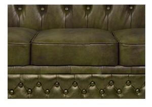 Chesterfield Garnitura Winfield Basic Luxe Leather | 4-sjedišta | Moss Green