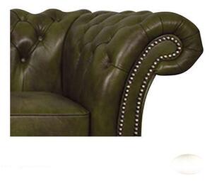 Chesterfield Garnitura Winfield Basic Luxe Leather | 4-sjedišta | Moss Green