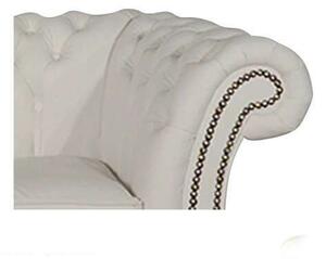 Chesterfield Fotelja Winfield Basic Luxe Leather | 1-sjedište | White