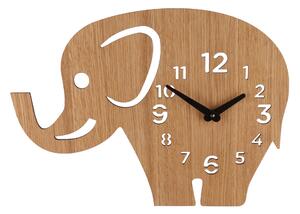 AtmoWood Dječji zidni sat - slon