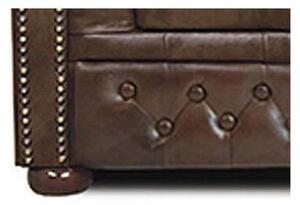 Chesterfield Garnitura Winfield Basic Luxe Leather | 4-sjedišta | Cloudy Brown Dark