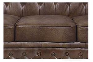 Chesterfield Garnitura Winfield Basic Luxe Leather | 4-sjedišta | Cloudy Brown Dark