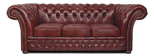 Chesterfield Trosjed Winfield Basic Luxe Leather | 3-sjedišta | Cloudy Red