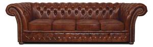 Chesterfield Garnitura Winfield Basic Luxe Leather | 4-sjedišta | Cloudy Caramel
