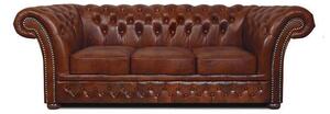 Chesterfield Trosjed Winfield Basic Luxe Leather | 3-sjedišta | Cloudy Caramel