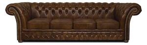 Chesterfield Garnitura Winfield Basic Luxe Leather | 4-sjedišta | Cloudy Brown Light