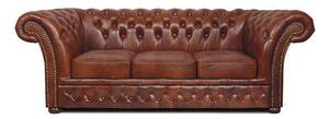 Chesterfield Trosjed Winfield Basic Luxe Leather | 3-sjedišta | Cloudy Brown Old