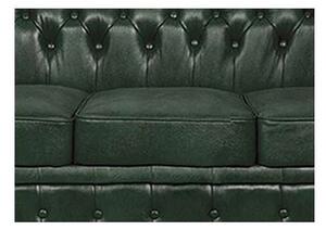 Chesterfield Garnitura Winfield Basic Leather | 4-sjedišta | Cloudy Green