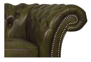 Chesterfield Garnitura Winfield Basic Leather | 4-sjedišta | Moss Green