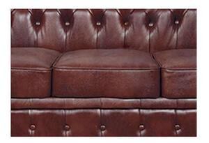 Chesterfield Trosjed Winfield Basic Leather | 3-sjedišta | Cloudy Red