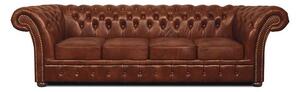 Chesterfield Garnitura Winfield Basic Leather | 4-sjedišta | Cloudy Caramel