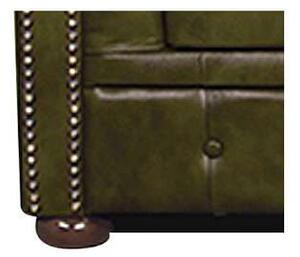 Chesterfield Trosjed Winfield Basic Leather | 3-sjedišta | Moss Green