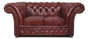 Chesterfield Dvosjed Winfield Basic Luxe Leather | 2-sjedišta | Cloudy Red