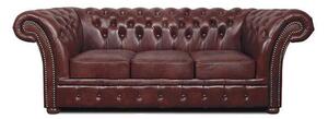 Chesterfield Trosjed Winfield Basic Leather | 3-sjedišta | Cloudy Red