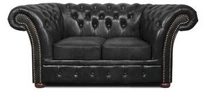 Chesterfield Dvosjed Winfield Basic Leather | 2-sjedišta | Shiny Black