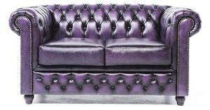 Chesterfield Dvosjed Original Leather | 2-sjedišta | Wash Off Purple