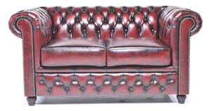 Chesterfield Dvosjed Original Leather | 2-sjedišta | Wash Off Red